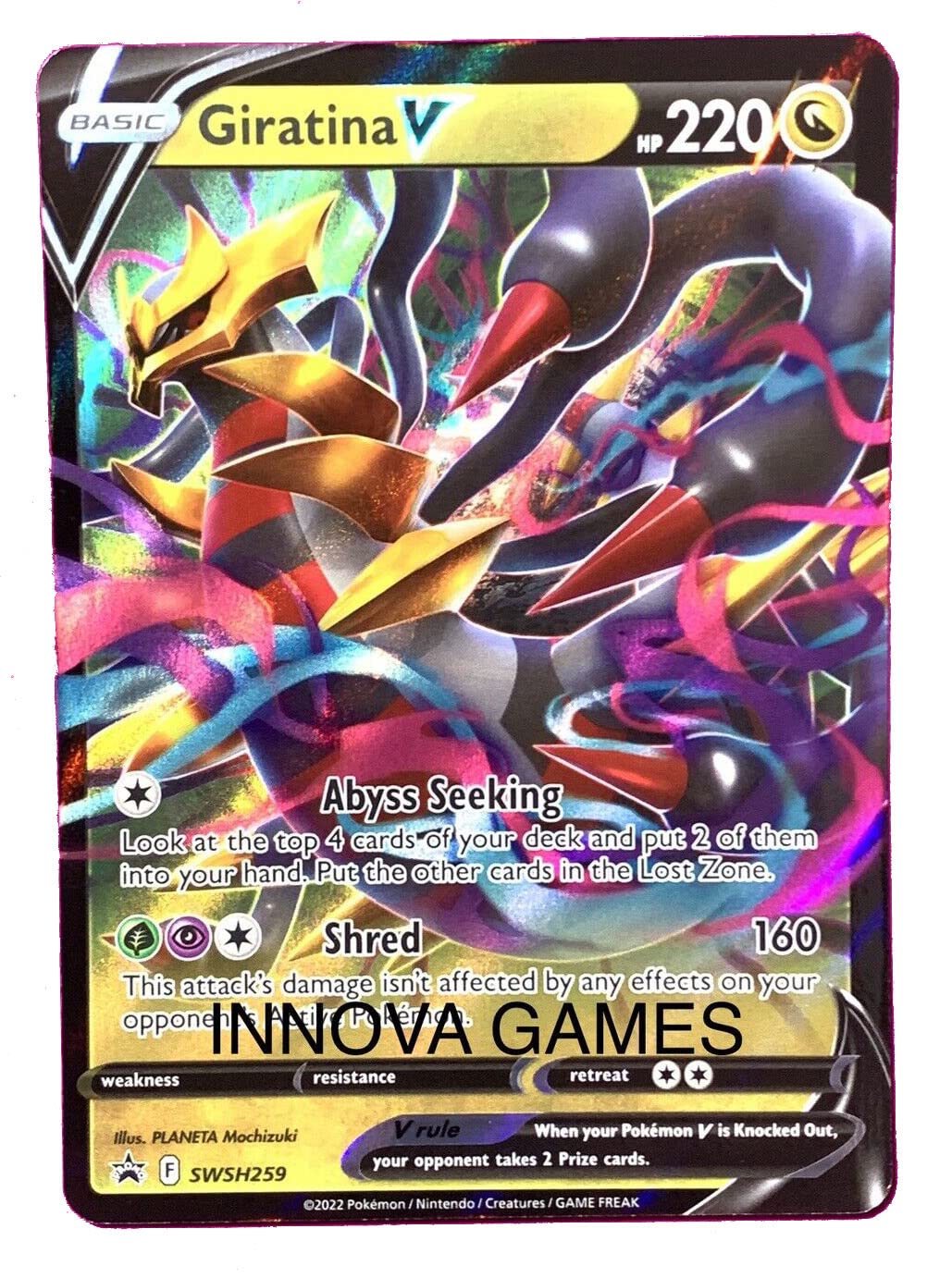 Foto 2 pulgar | Tarjeta Coleccionable Pokémon Giratina V Swsh259, Promoción De Lost Origin - Venta Internacional.