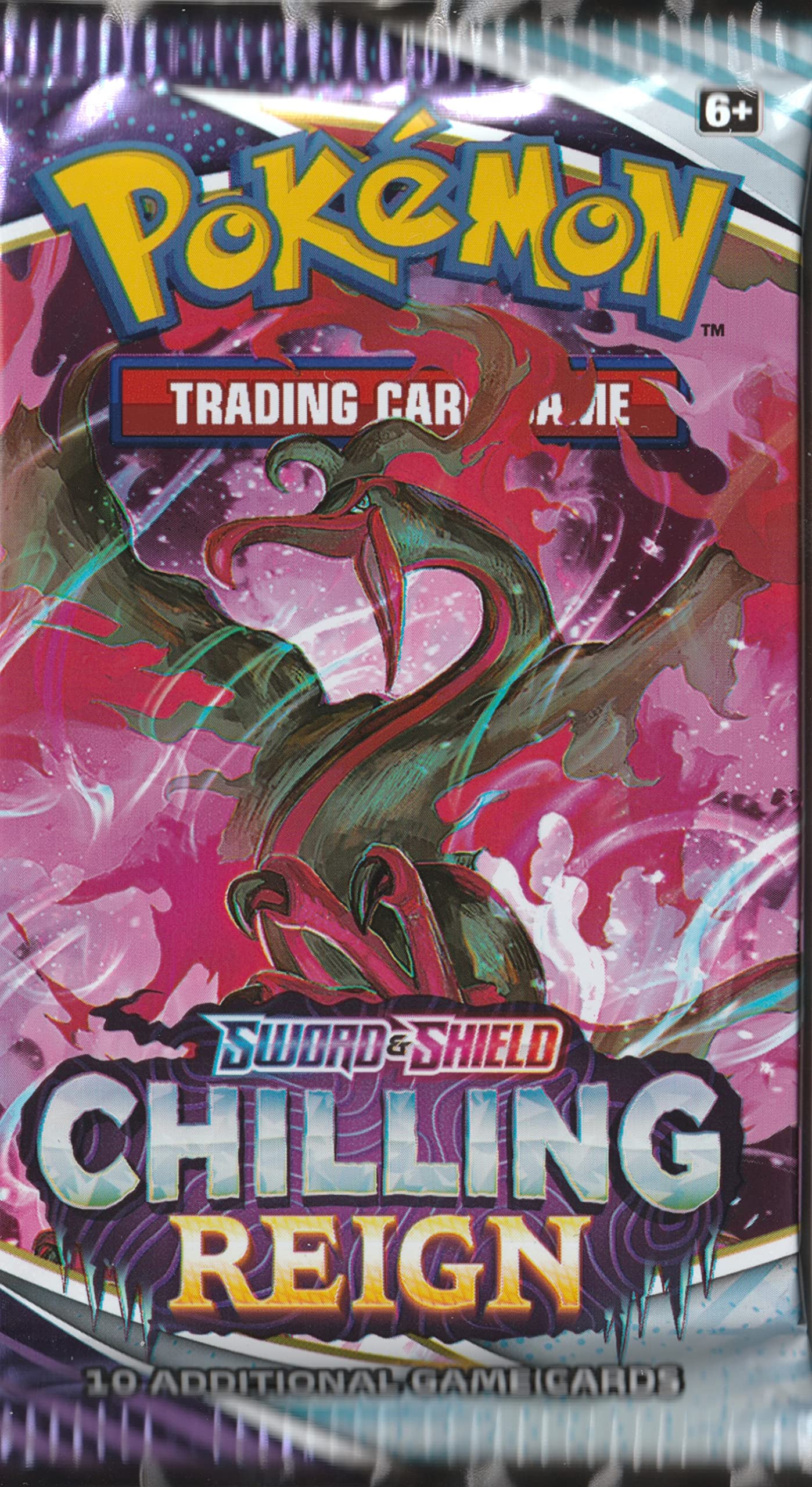 Foto 3 pulgar | Paquete De Refuerzo Pokémon Chilling Reign Con 10 Cartas - Venta Internacional.