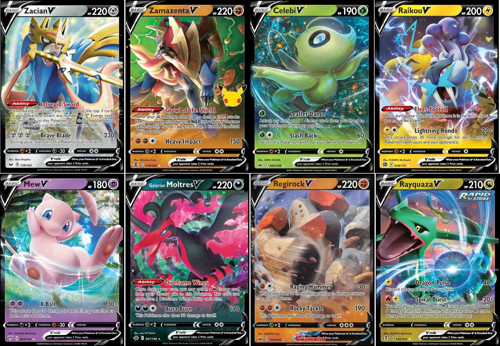 Juego De Cartas Coleccionables De Pokémon 5, Legendario Y Mítico - Venta Internacional.