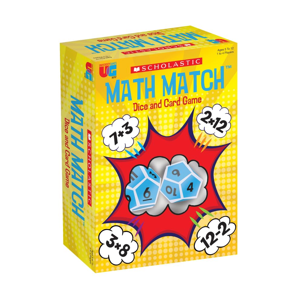 Foto 2 pulgar | Juego De Dados Math Match Travel Games Scholastic - Venta Internacional.