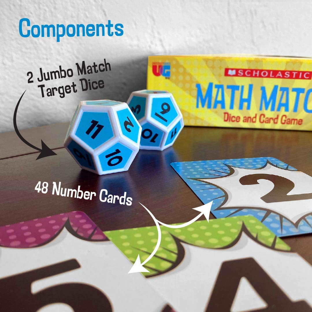 Foto 6 pulgar | Juego De Dados Math Match Travel Games Scholastic - Venta Internacional.