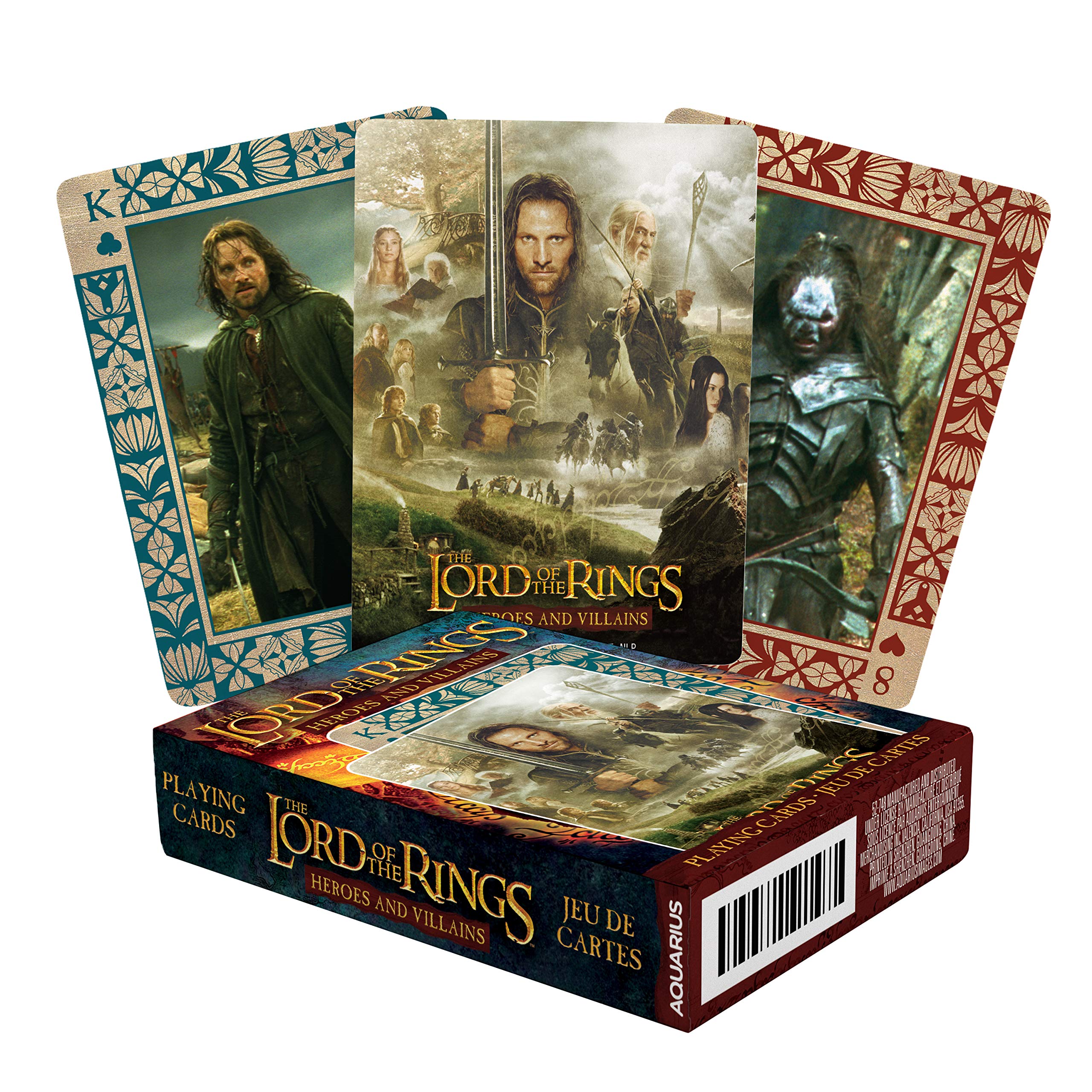 Foto 2 pulgar | Juego De Cartas Aquarius Héroes Y Villanos De El Señor De Los Anillos - Venta Internacional.