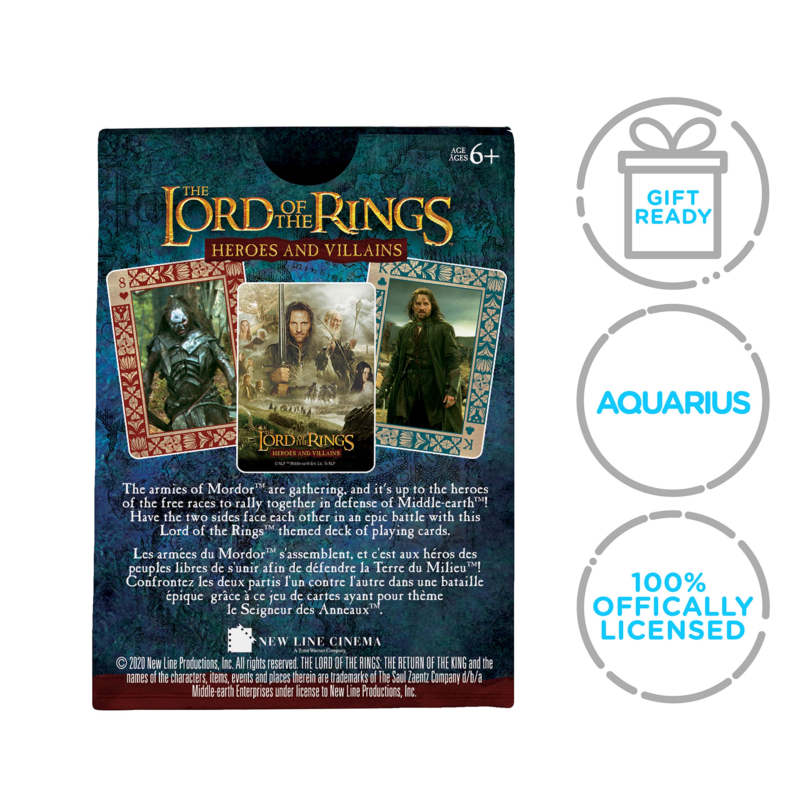 Foto 8 pulgar | Juego De Cartas Aquarius Héroes Y Villanos De El Señor De Los Anillos - Venta Internacional.