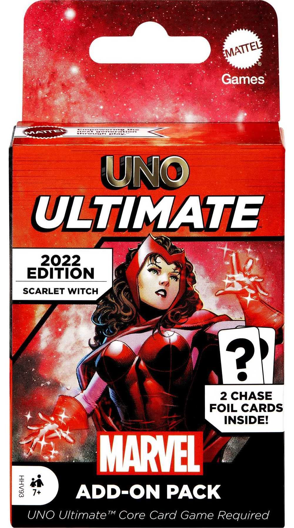 Foto 2 pulgar | Juego De Cartas Mattel Games Uno Ultimate Marvel Scarlet Witch - Venta Internacional.