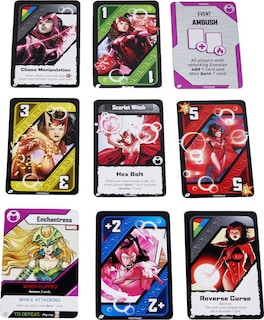 Foto 5 | Juego De Cartas Mattel Games Uno Ultimate Marvel Scarlet Witch - Venta Internacional.