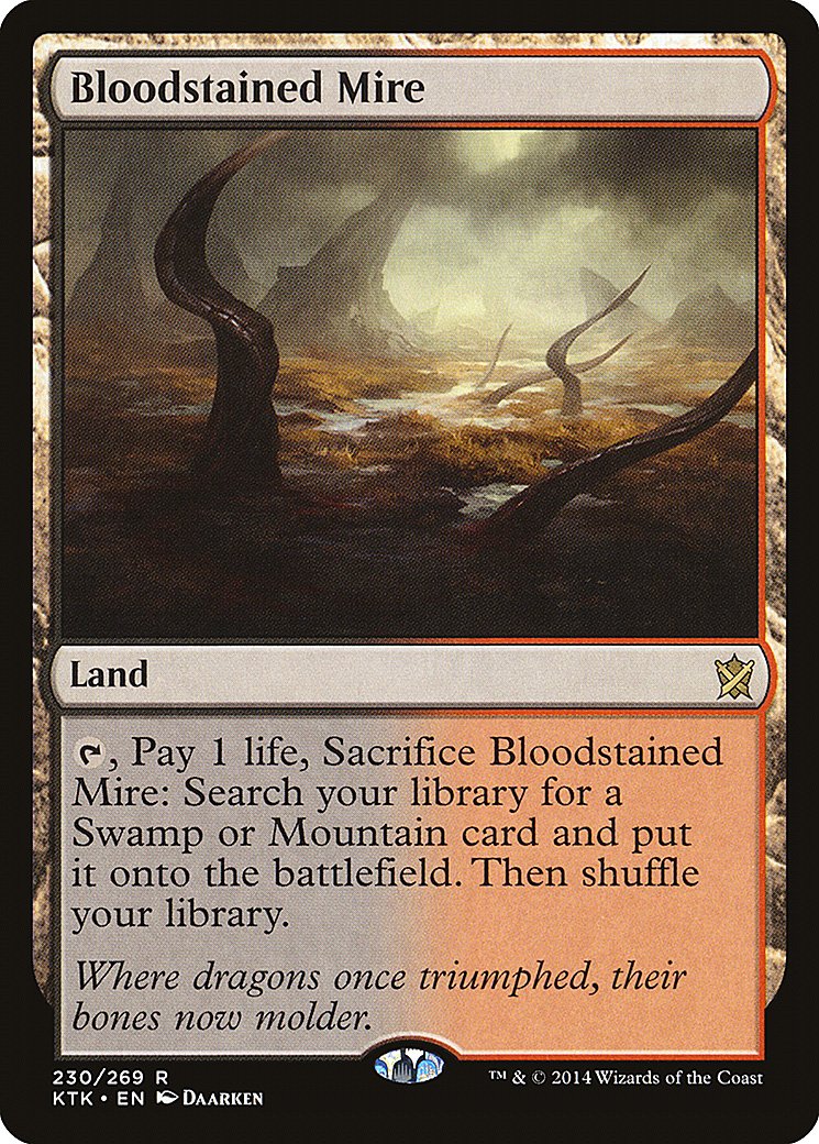 Foto 2 pulgar | Cartas Coleccionables Magic The Gathering Bloodstained Mire Khans - Venta Internacional.