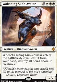 Foto 2 pulgar | Cartas Coleccionables Wizards Of The Coast Wakening Sun Avatar - Ixalan - Venta Internacional