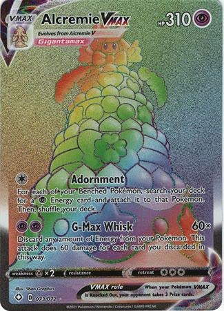 Juego de Cartas Coleccionables Pokémon Alcremie Vmax 073/072 Hyper Rare - Venta Internacional