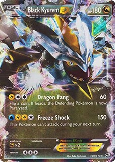 Foto 1 | Carta Coleccionable Pokémon Black Kyurem Ex Legendary Treasures - Venta Internacional