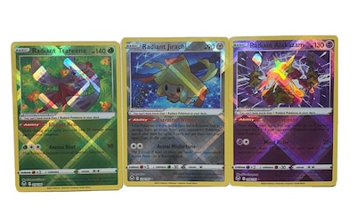 Foto 1 | Lote De Cartas Pokémon Radiant Alakazam/jirachi/tsareena Silver - Venta Internacional.