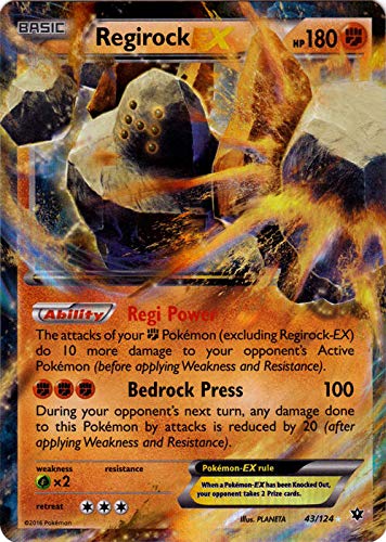 Foto 2 pulgar | Tarjeta Coleccionable Pokémon Regirock-ex (43/124) Xy Fates Collide - Venta Internacional.