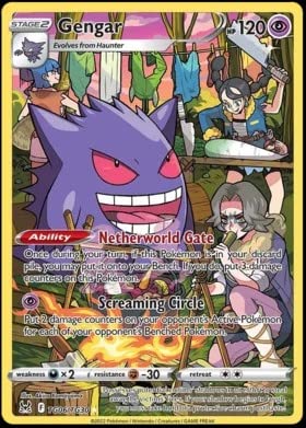 Foto 2 pulgar | Tarjeta Coleccionable Pokemon Gengar Tg06 Trainer Gallery Holo Foil - Venta Internacional