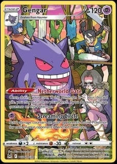 Foto 1 | Tarjeta Coleccionable Pokemon Gengar Tg06 Trainer Gallery Holo Foil - Venta Internacional