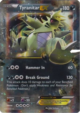Foto 1 | Tarjeta Coleccionable Pokémon Tyranitar-ex (42/98) Ancient Origins - Venta Internacional.