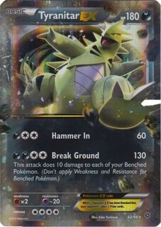 Foto 1 | Tarjeta Coleccionable Pokémon Tyranitar-ex (42/98) Ancient Origins - Venta Internacional.