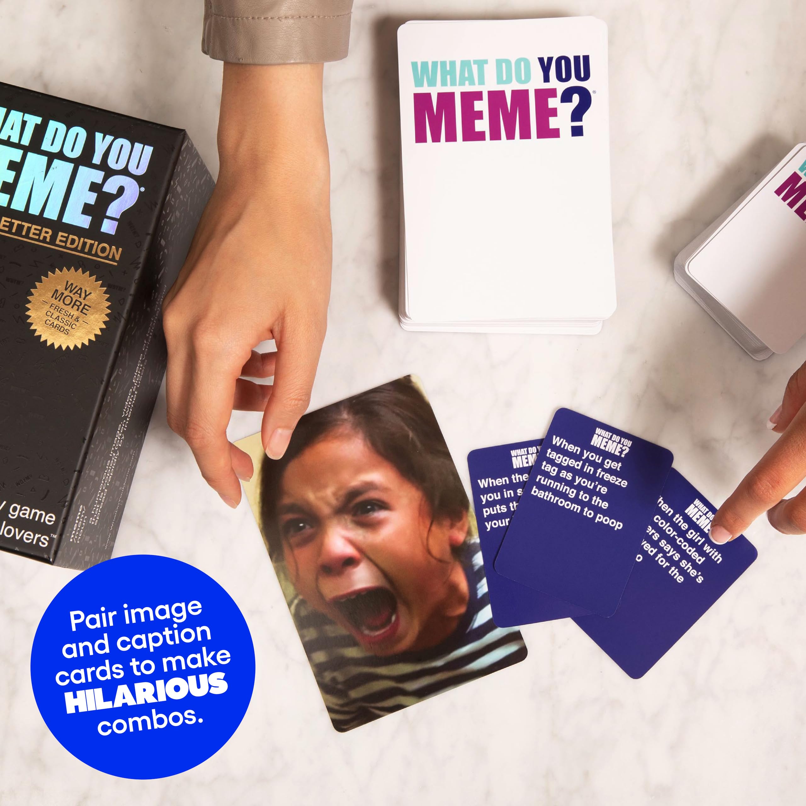 Foto 4 pulgar | Juego De Cartas ¿qué Memes? Bigger Better Edition Para Adultos - Venta Internacional.