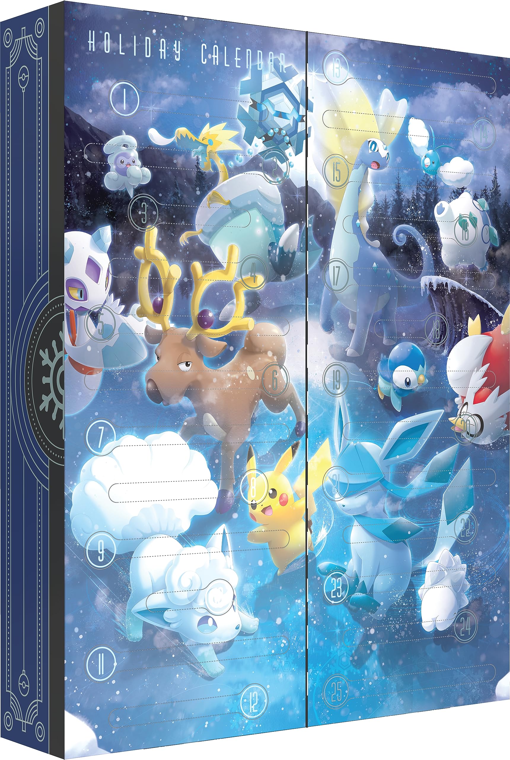 Foto 3 pulgar | Calendario Navideño Pokémon 2023 Con 8 Tarjetas Floreadas Y 5 Potenciadores - Venta Internacional.