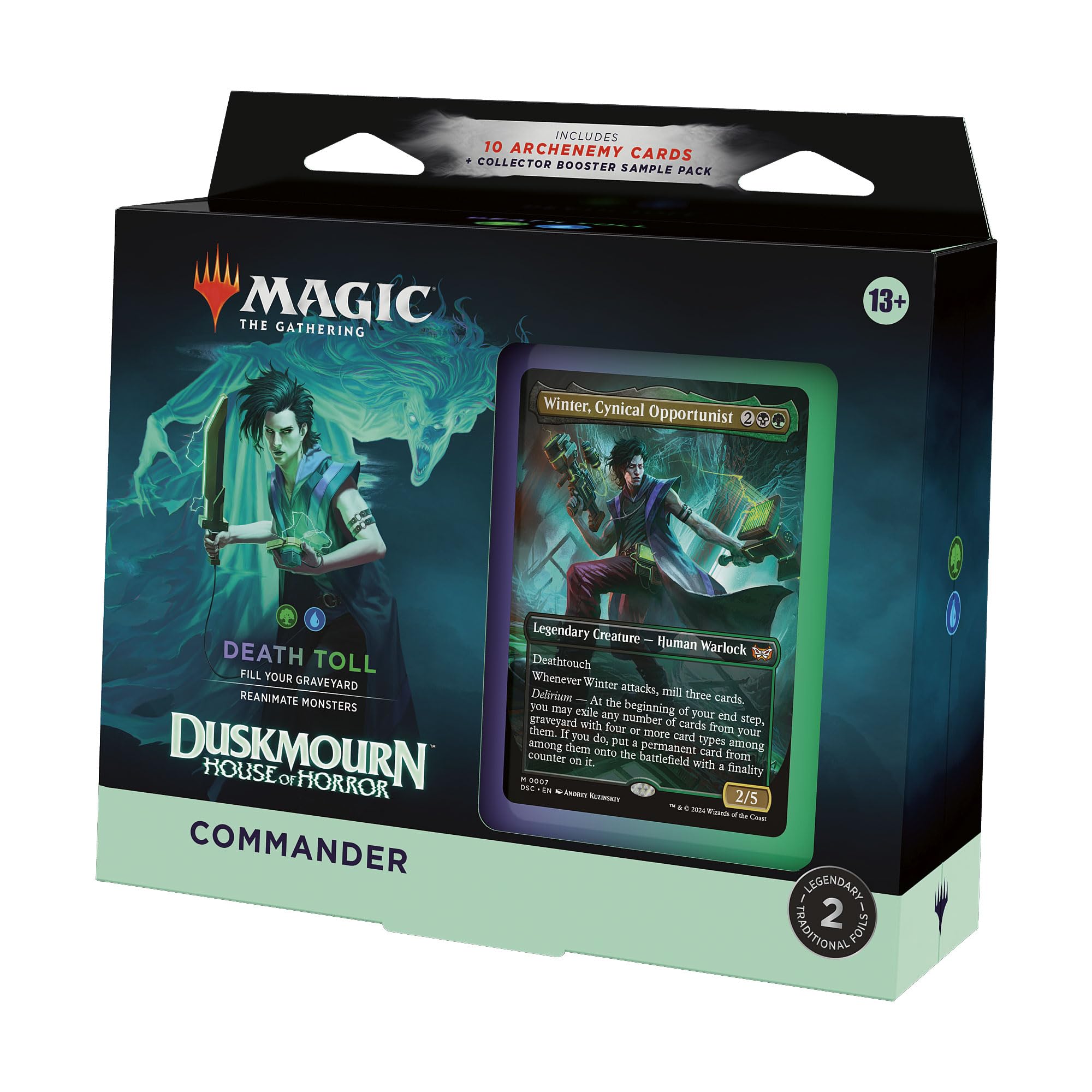 Foto 2 pulgar | Commander Deck Magic The Gathering Duskmourn: House Of Horror - Venta Internacional.