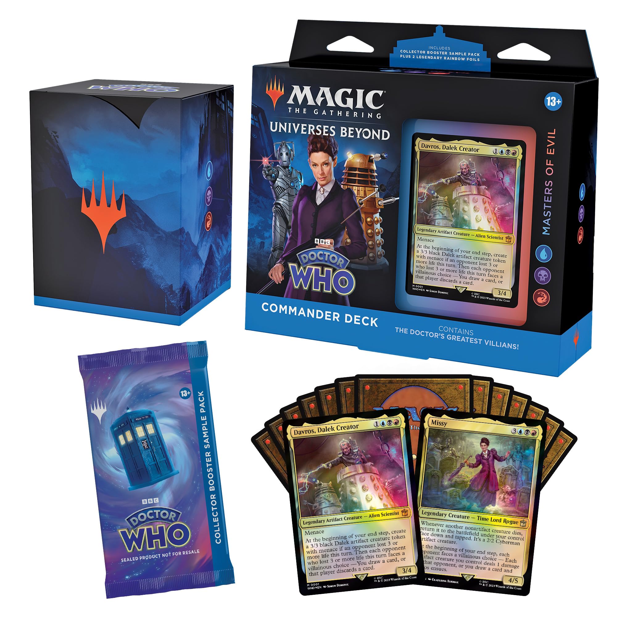 Foto 3 pulgar | Paquete Commander Deck Magic The Gathering Doctor Who X4 - Venta Internacional.