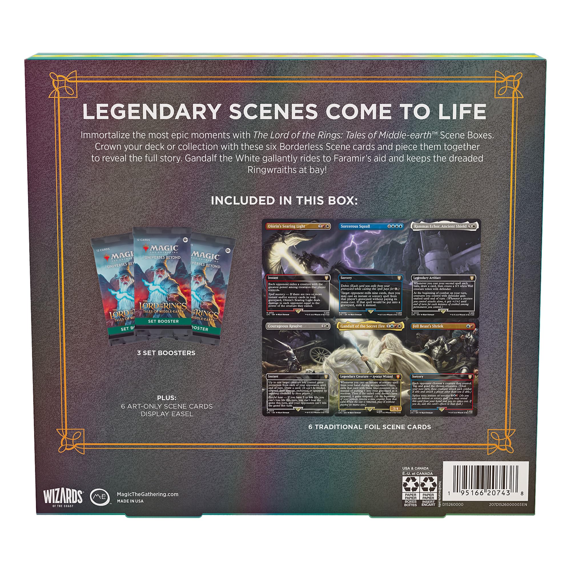 Foto 7 pulgar | Scene Box Magic The Gathering El Señor De Los Anillos - Venta Internacional.