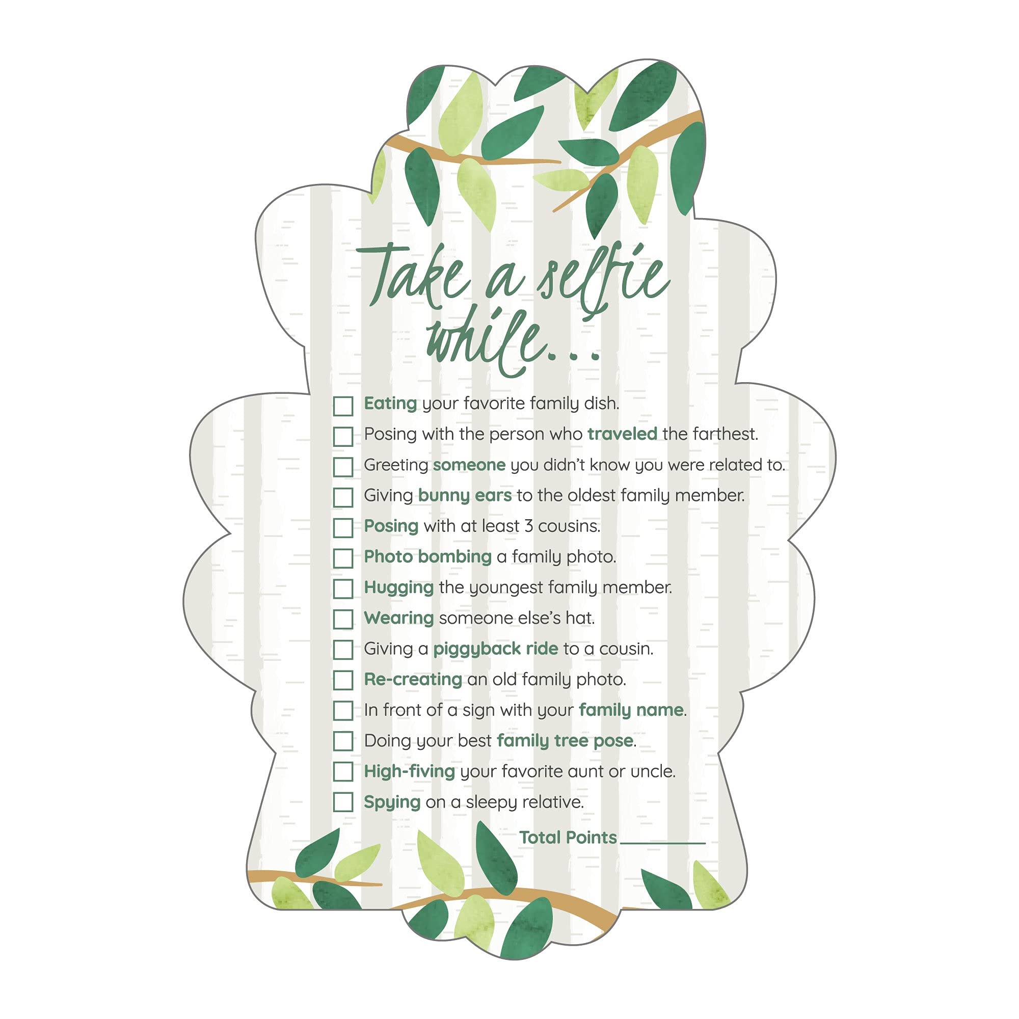 Foto 5 pulgar | Juego De Fiesta Big Dot Of Happiness Family Tree Reunion X12 - Venta Internacional.