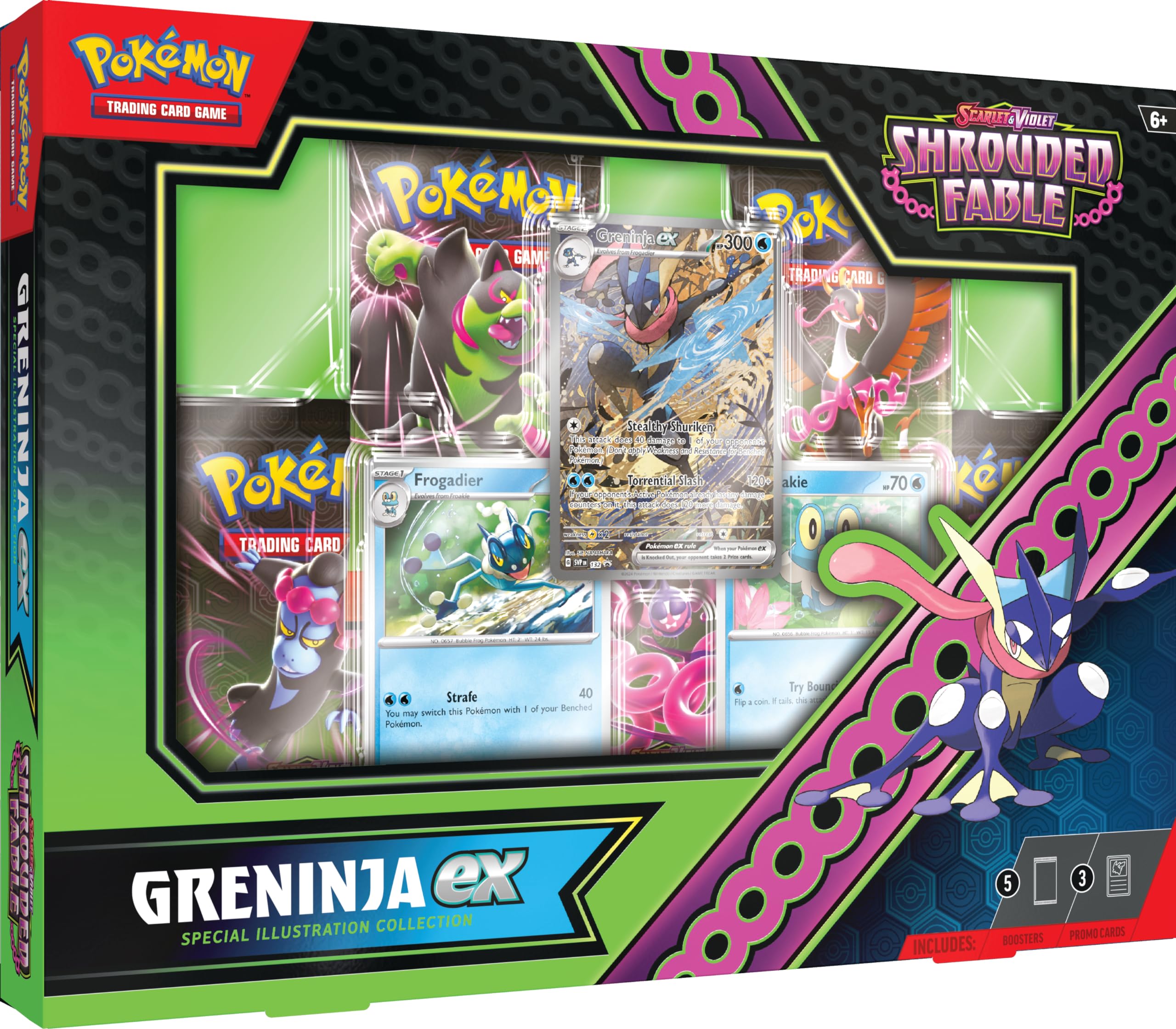 Juego De Cartas Coleccionables Pokemon Scarlet & Violet Greninja Ex - Venta Internacional.