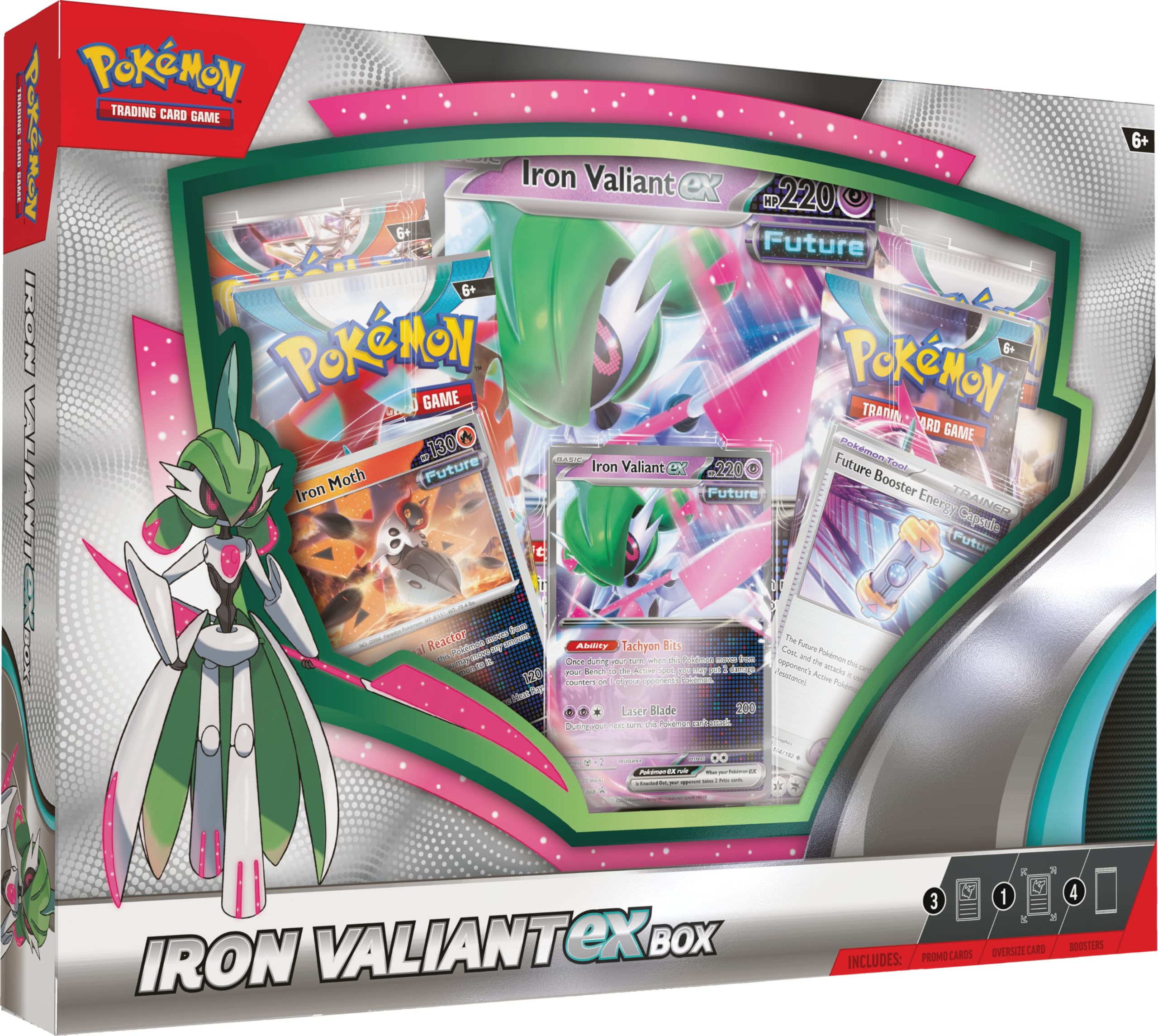 Foto 2 pulgar | Juego De Cartas Coleccionables Pokemon Iron Valiant Ex Box - Venta Internacional.