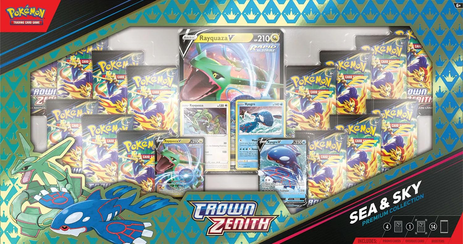 Foto 2 pulgar | Juego De Cartas Coleccionables Pokemon Crown Zenith Sea & Sky Premium - Venta Internacional.