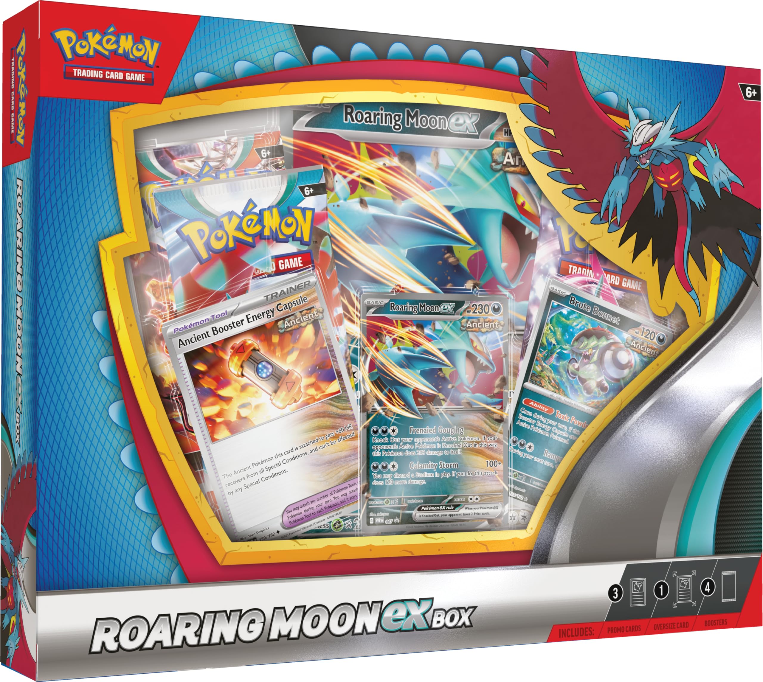 Foto 2 pulgar | Juego De Cartas Coleccionables Pokémon Roaring Moon Ex Box Con Booster - Venta Internacional.