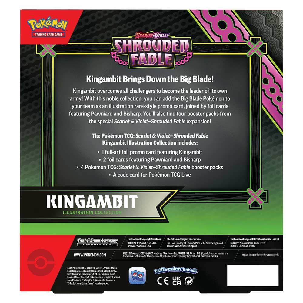 Foto 3 pulgar | Juego De Cartas Coleccionables Pokémon Scarlet & Violet Kingambit Collection - Venta Internacional.