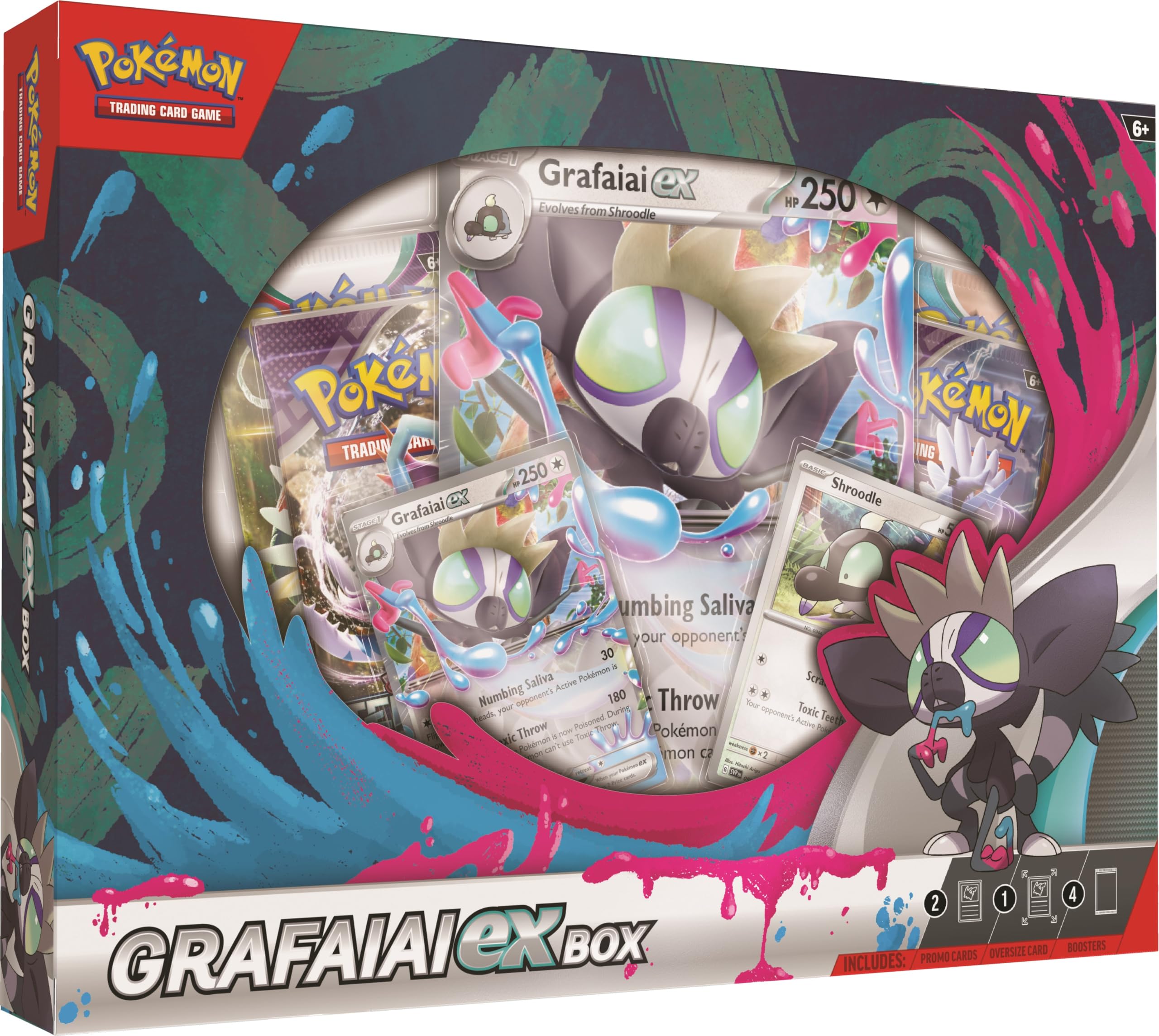 Foto 2 pulgar | Juego De Cartas Coleccionables Pokémon Grafaiai Ex Box Con Paquetes De Refuerzo - Venta Internacional.