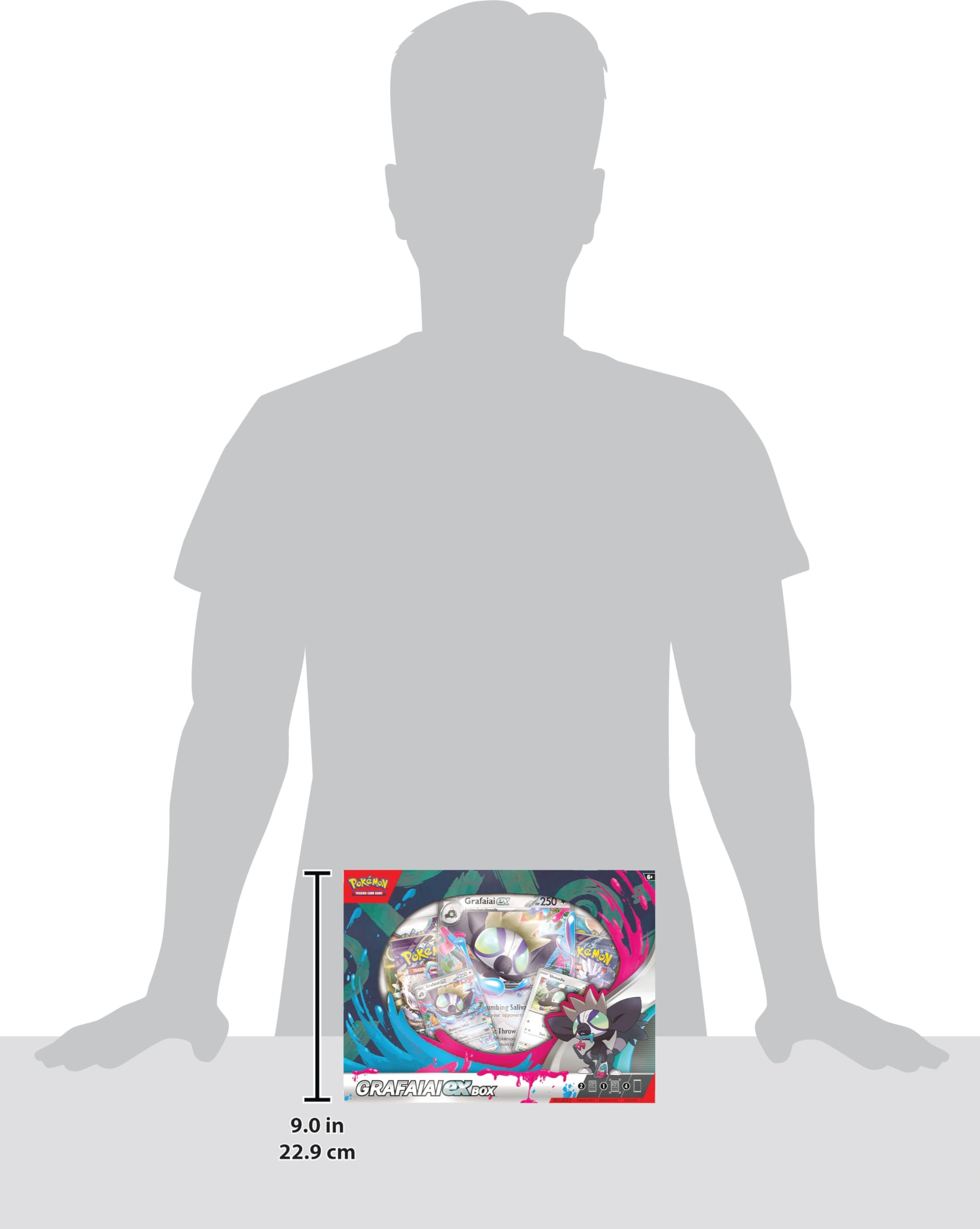 Foto 5 pulgar | Juego De Cartas Coleccionables Pokémon Grafaiai Ex Box Con Paquetes De Refuerzo - Venta Internacional.