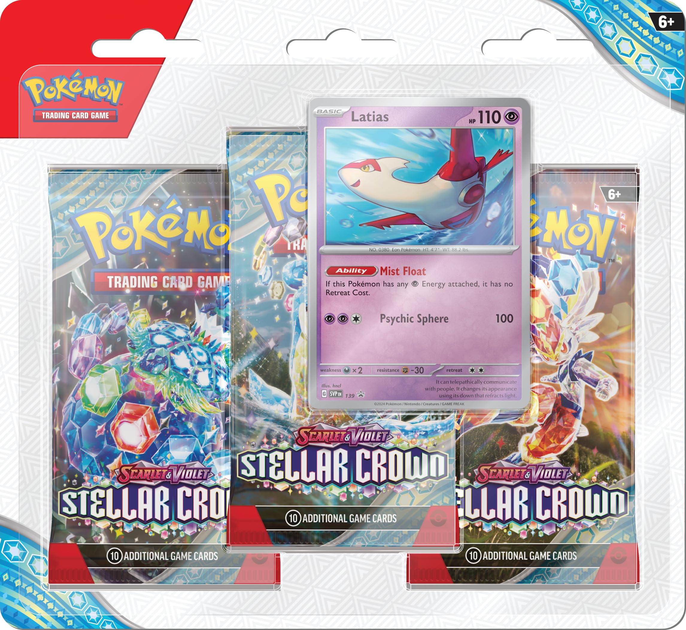 Foto 2 pulgar | Juego De Cartas Coleccionables Pokemon Scarlet & Violet Latias Blister - Venta Internacional.