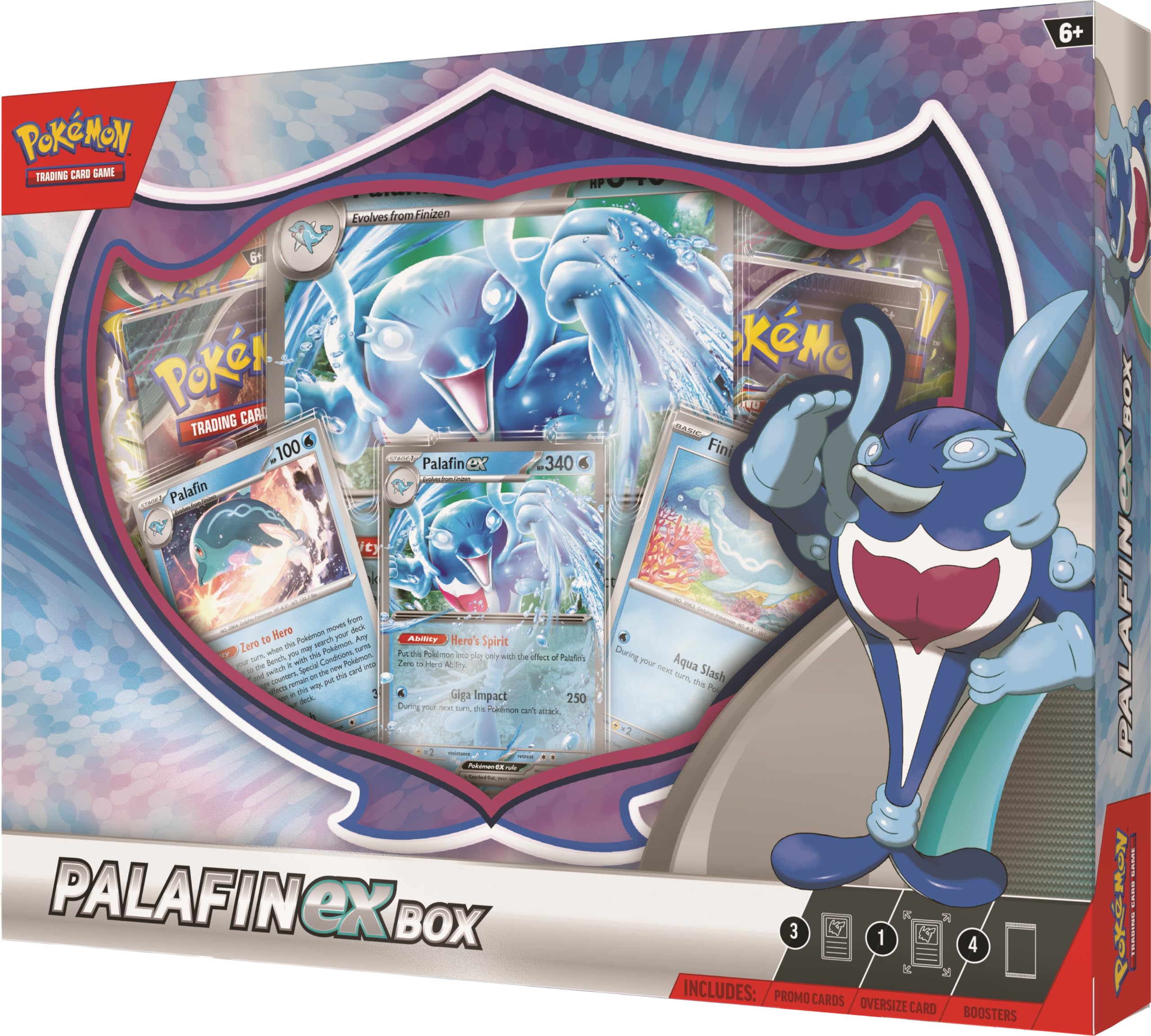 Foto 1 | Juego De Cartas Coleccionables Pokémon Palafin Ex Box Con Paquetes De Refuerzo - Venta Internacional.