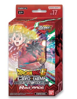 Foto 1 | Juego De Cartas Bandai Dragon Ball Super Cg Zenkai Sd17 Red Rage - Venta Internacional.