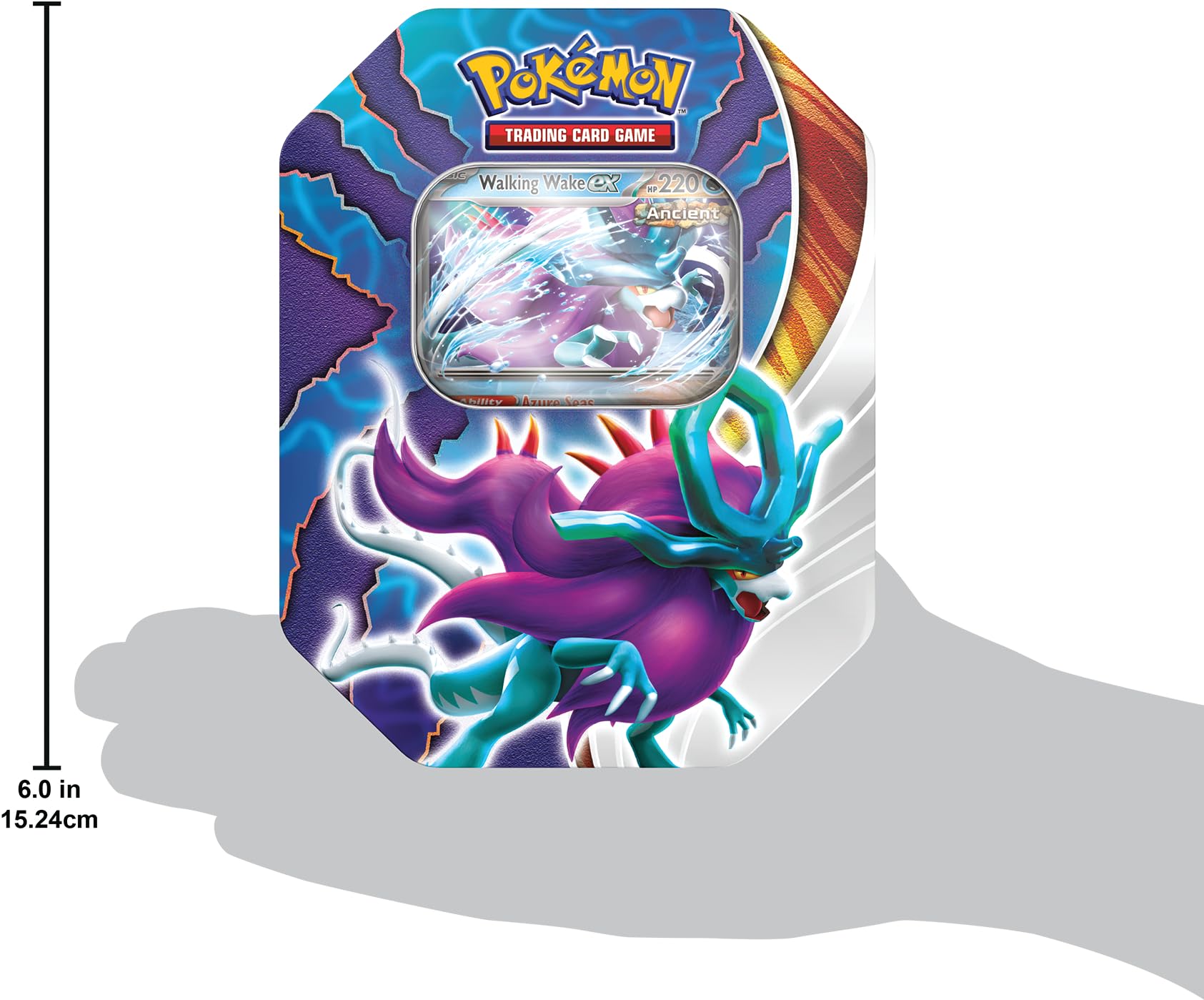 Foto 3 pulgar | Juego De Cartas Coleccionables Pokemon Paradox Clash Tin Walking Wake Ex - Venta Internacional.