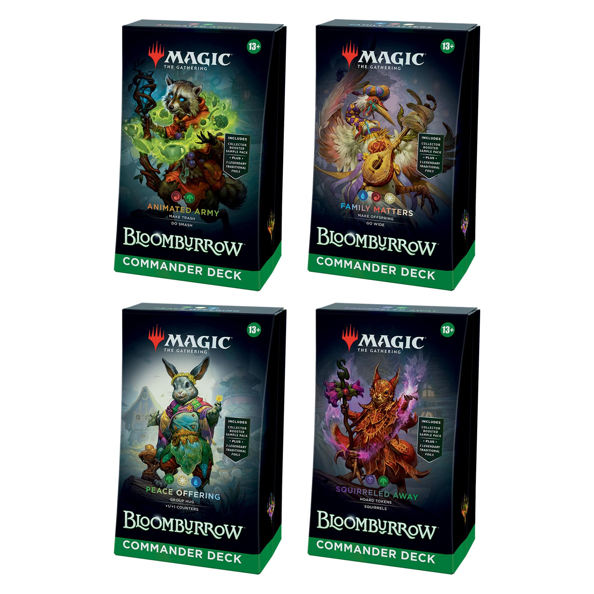 Foto 1 | Juego De Cartas Magic The Gathering Bloomburrow Commander Deck X4 - Venta Internacional.