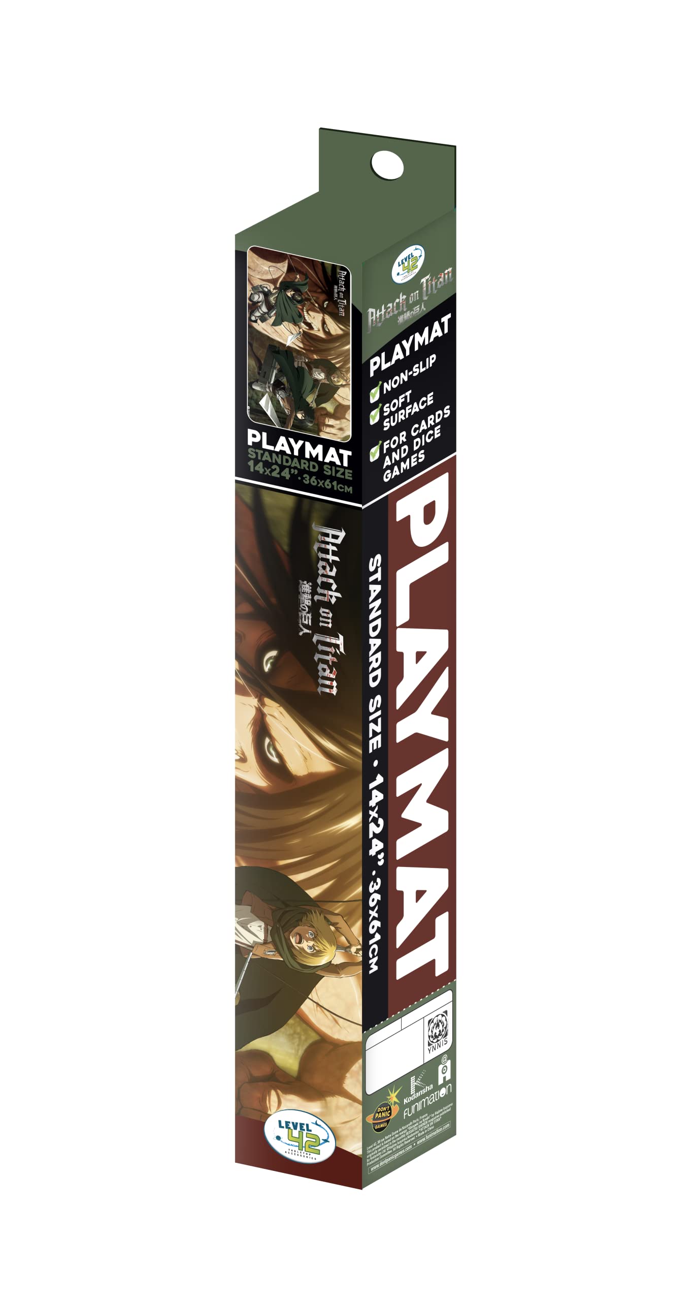 Foto 3 pulgar | Playmat Japanime Games Attack On Titan Attack Titan 35x60 Cm - Venta Internacional.