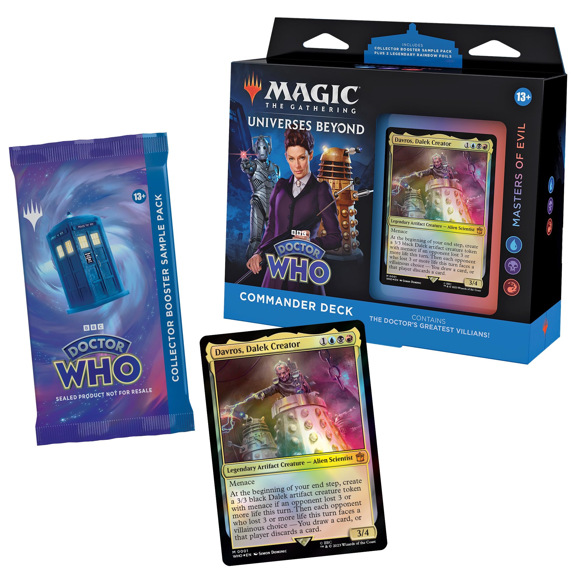 Foto 3 pulgar | Commander Deck Magic: The Gathering: Doctor Who: Maestros Del Mal - Venta Internacional.