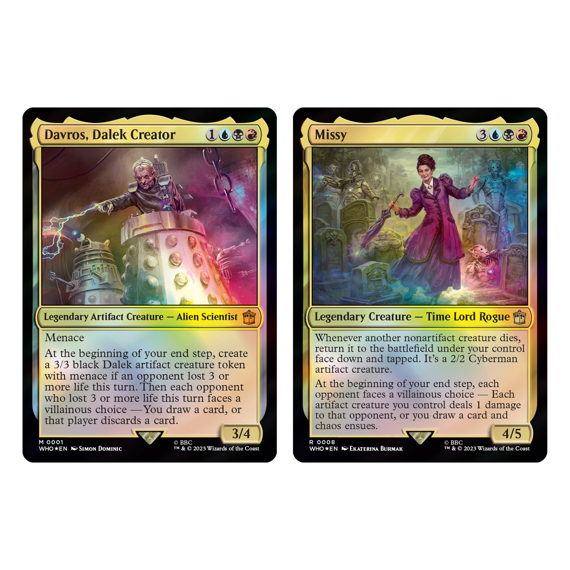 Foto 5 pulgar | Commander Deck Magic: The Gathering: Doctor Who: Maestros Del Mal - Venta Internacional.