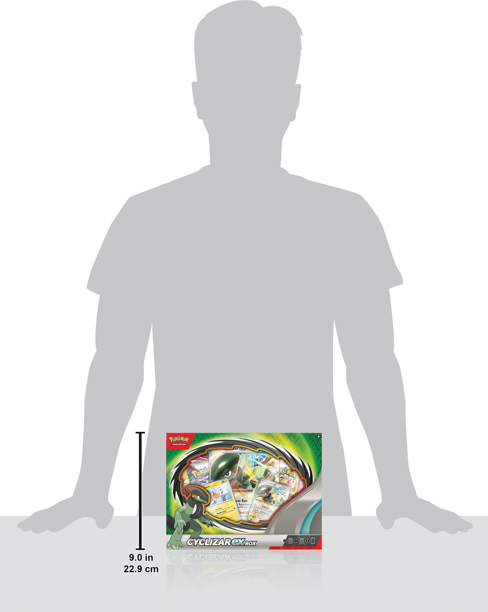 Foto 3 pulgar | Juego De Cartas Coleccionables Pokemon Cyclizar Ex Box + 4 Paquetes - Venta Internacional.