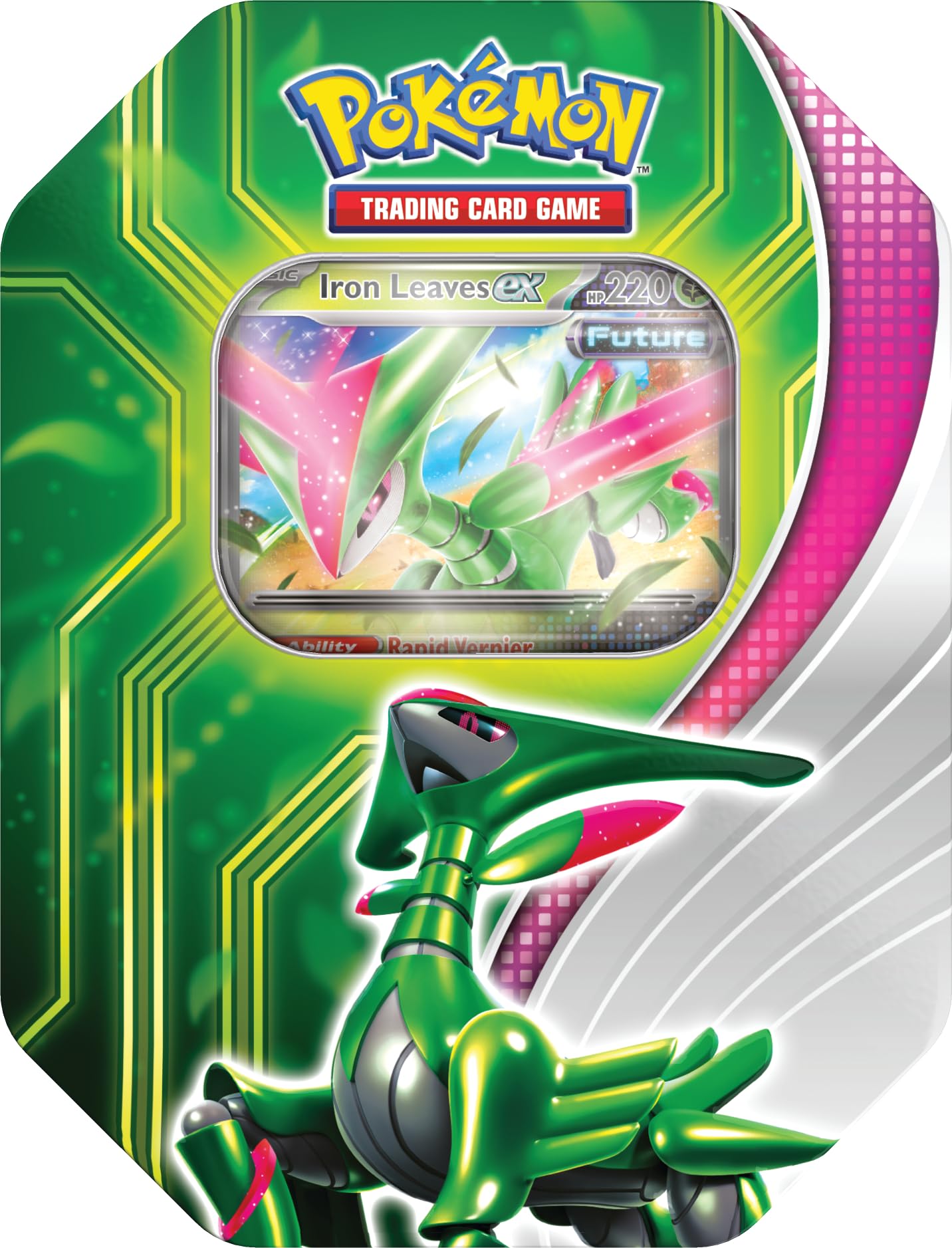 Foto 2 pulgar | Juego De Cartas Coleccionables Pokemon Paradox Clash Tin Iron Leaves Ex - Venta Internacional.