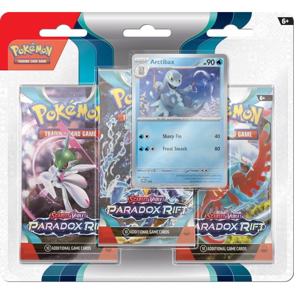 Foto 2 pulgar | Juego De Cartas Coleccionables Pokémon Tcg Sv4 Paradox Rift, 3 Paquetes - Venta Internacional.