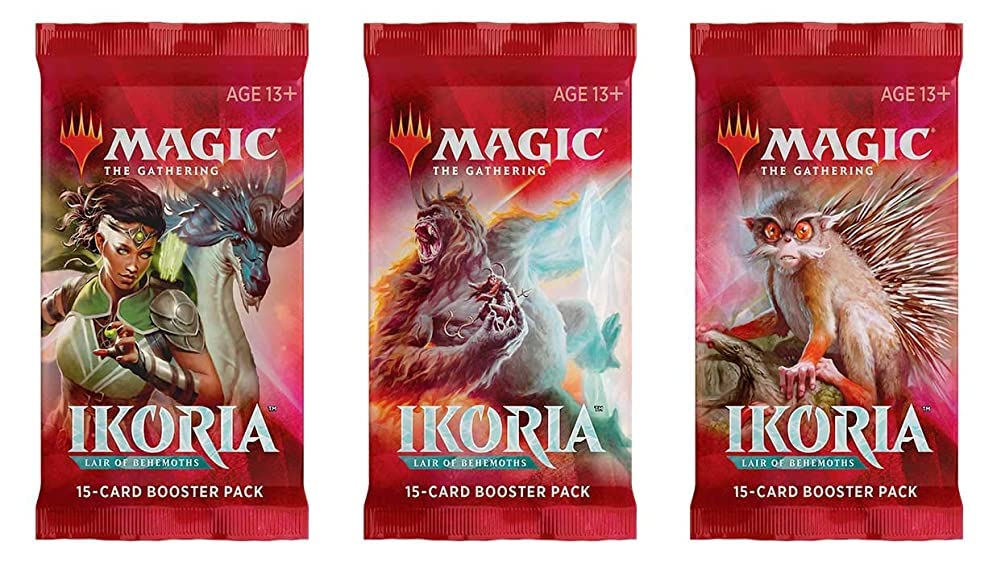 Foto 2 pulgar | Juego De Cartas Coleccionables Magic The Gathering Ikoria Booster Pack X3 - Venta Internacional.