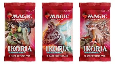 Foto 1 | Juego De Cartas Coleccionables Magic The Gathering Ikoria Booster Pack X3 - Venta Internacional.