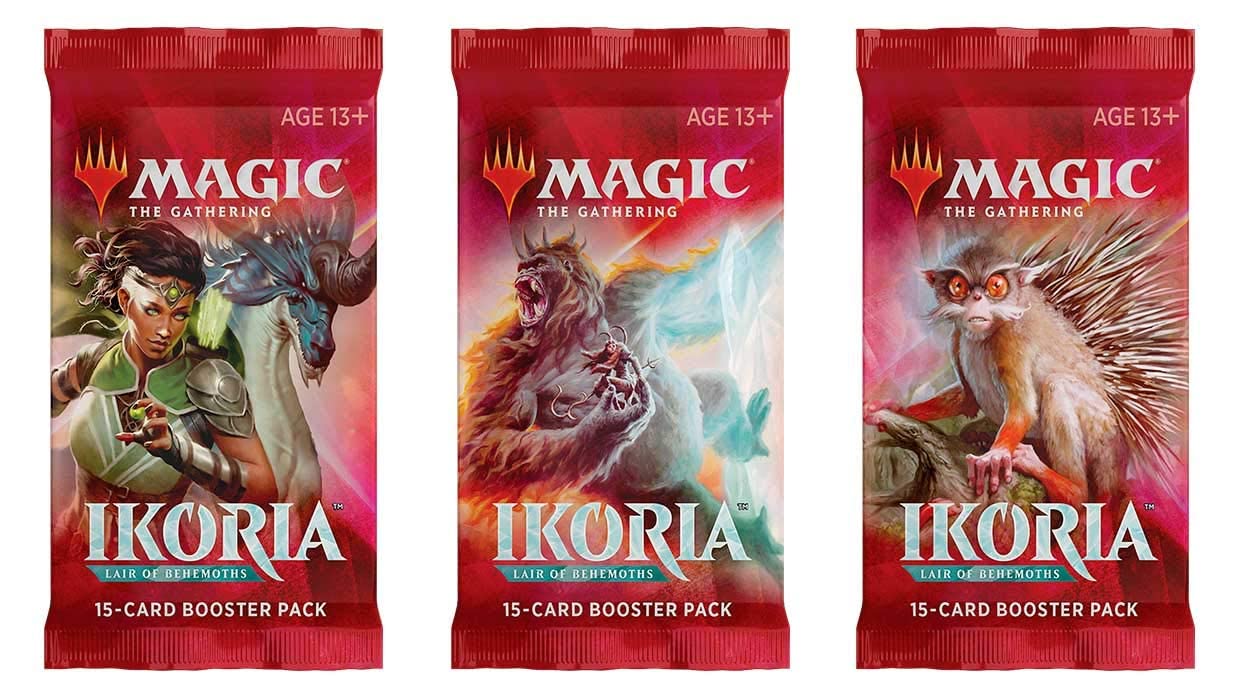Foto 3 pulgar | Juego De Cartas Coleccionables Magic The Gathering Ikoria Booster Pack X3 - Venta Internacional.
