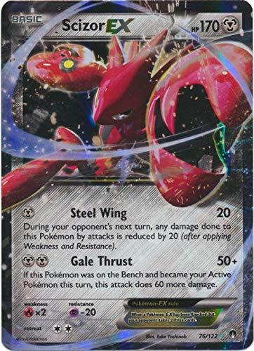 Foto 2 pulgar | Tarjeta Coleccionable Pokémon Scizor-EX 76/122- Venta Internacional