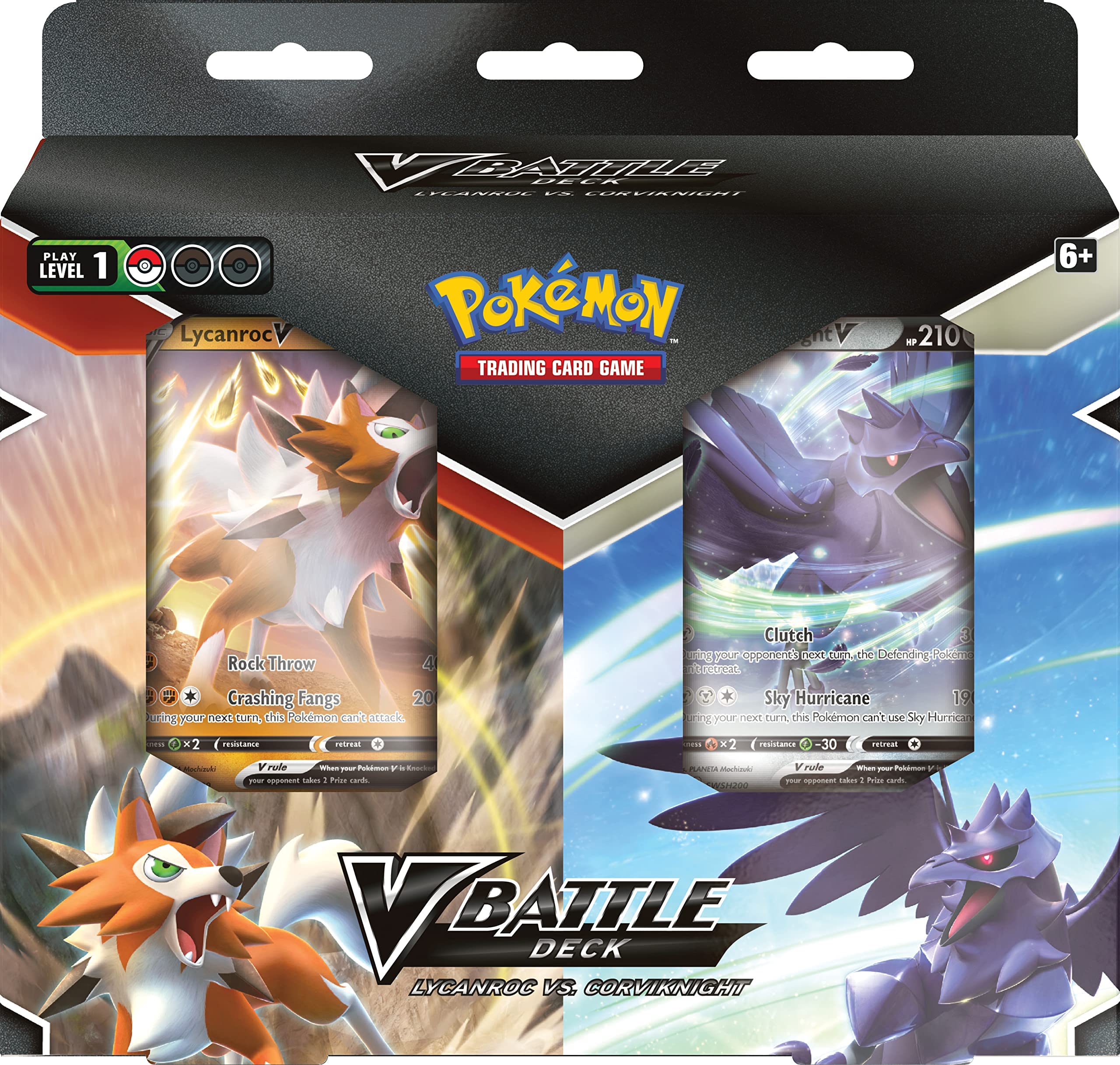 Foto 4 pulgar | Juego De Cartas Coleccionables Pokémon V Battle Deck Lycanroc Vs Corviknight - Venta Internacional.