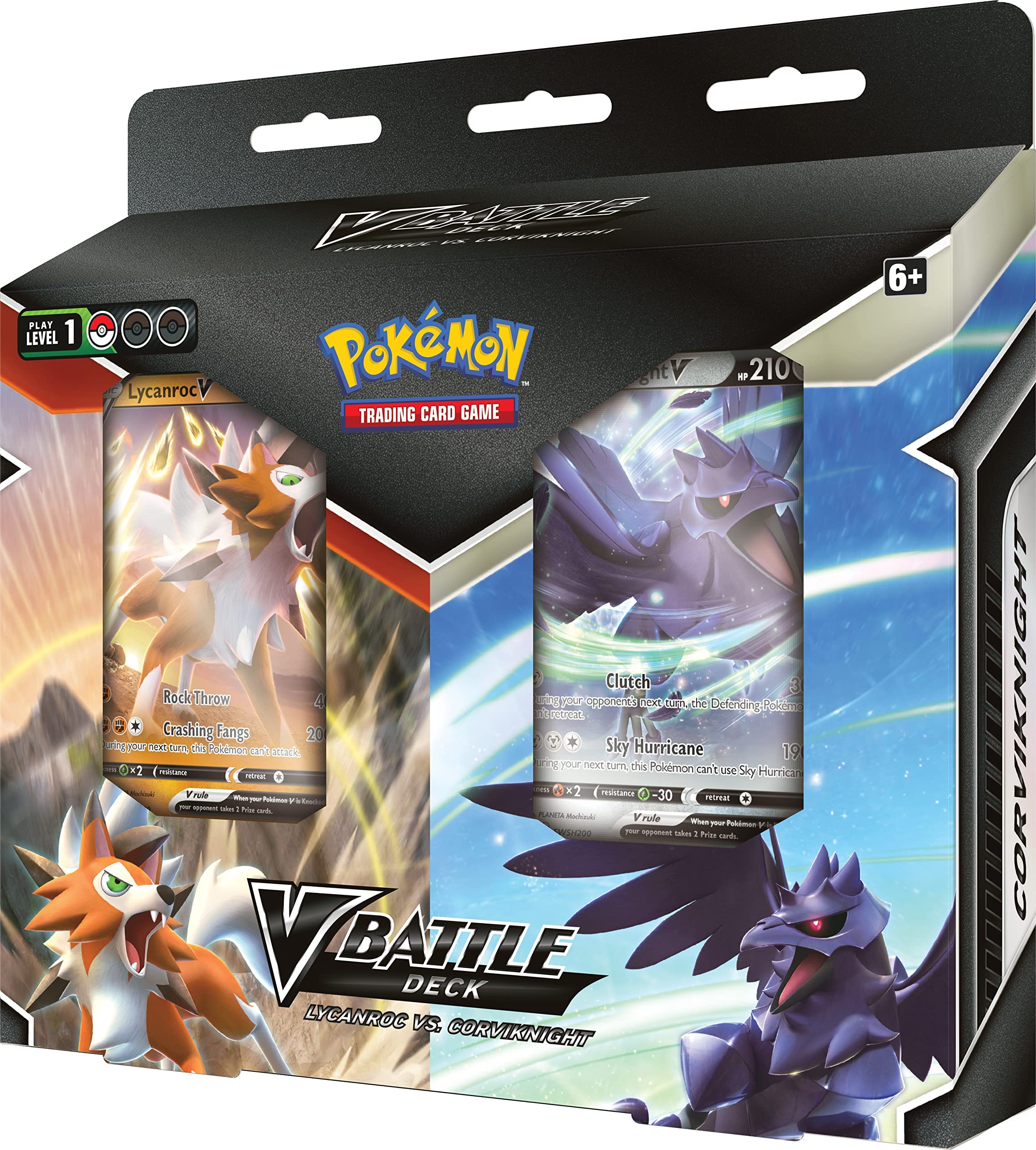 Foto 5 pulgar | Juego De Cartas Coleccionables Pokémon V Battle Deck Lycanroc Vs Corviknight - Venta Internacional.