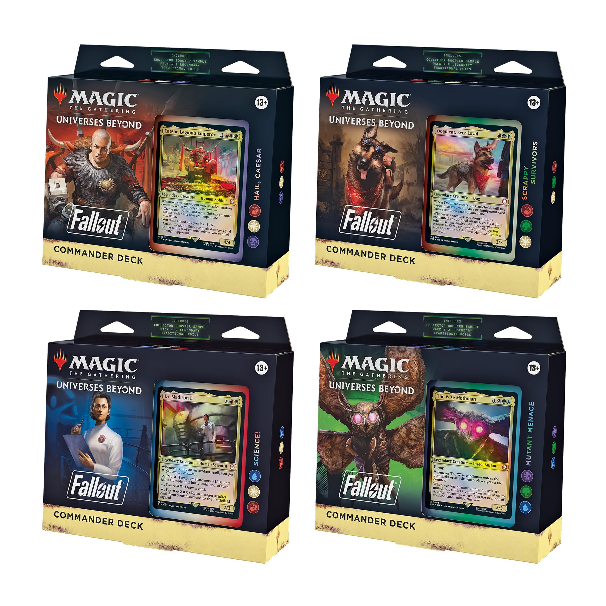 Foto 2 pulgar | Paquete Commander Deck Magic The Gathering Fallout X4 - Venta Internacional.